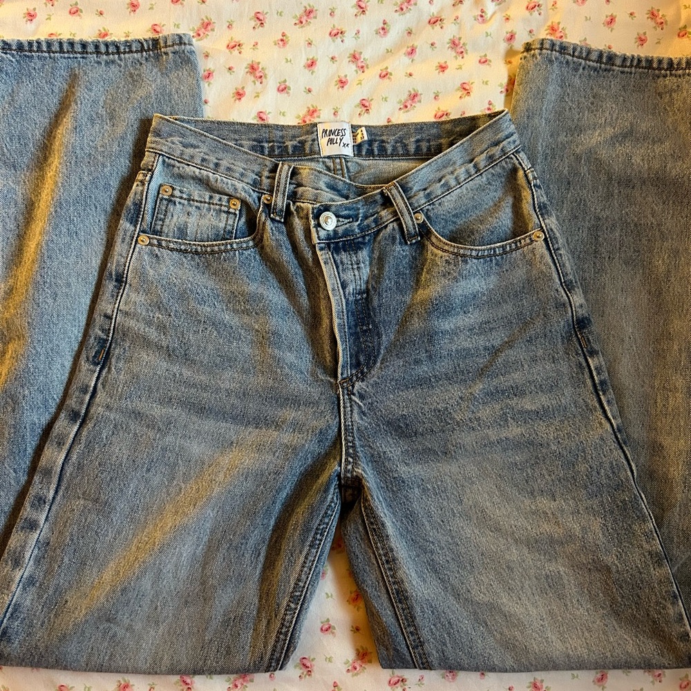 Princess Polly cross over jeans